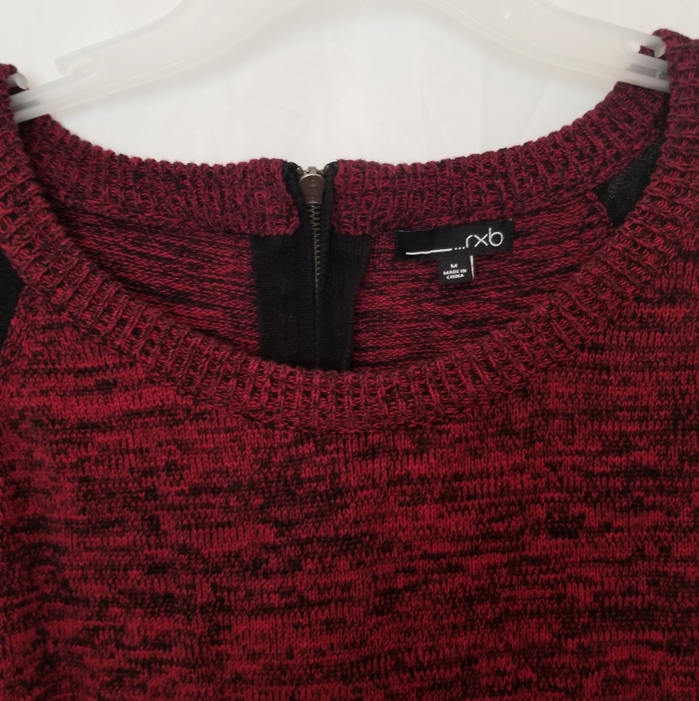 RXB Black and Deep Red Sweater